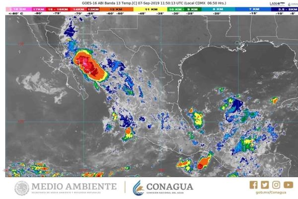 Lluvias muy fuertes, pronóstico de hoy para Sinaloa