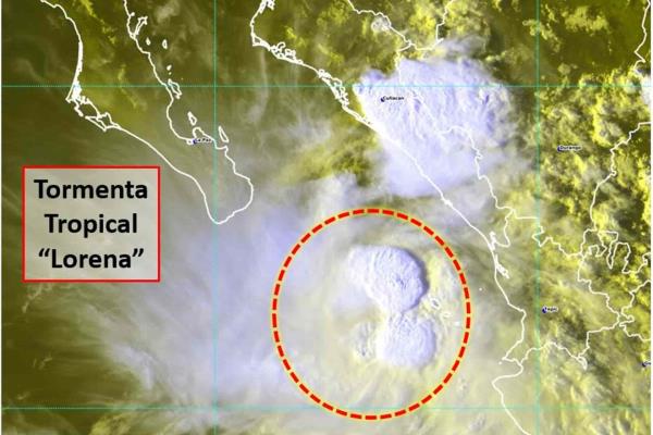 Se esperan fuertes lluvias en Sinaloa por el paso de Lorena