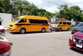 Intensifican operativos para regular trasporte escolar