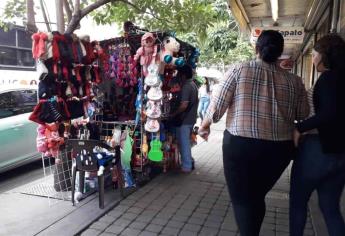 Sólo 8 vendedores ambulantes del centro de Culiacán tiene permiso