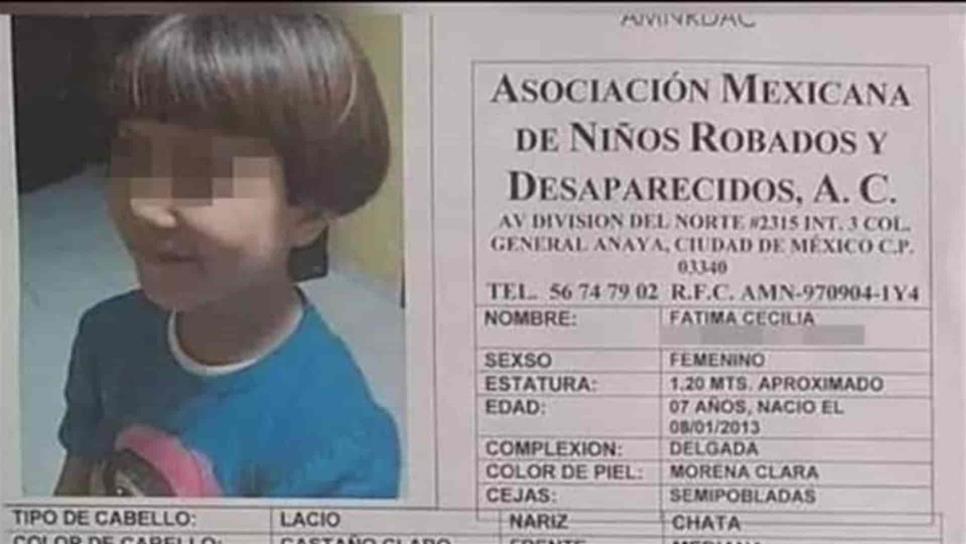 Ofrecen 2 mdp por asesinos de niña Fátima