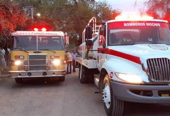 Incendio en vivienda de Ahome Independencia moviliza a cuerpos de auxilio