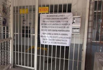 Por Covid-19, suspenden visitas en centros penitenciarios de Sinaloa