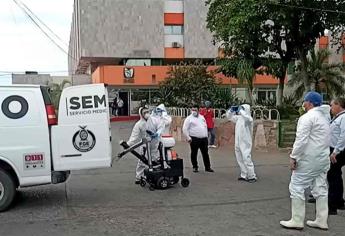 Desinfectan con ozono clínica del Seguro Social en Culiacán