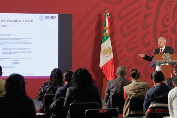 López Obrador revela carta a la OPEP; busca evitar fakes