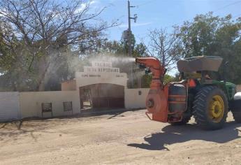 Extienden sanitización en comunidades de Elota contra el Covid-19