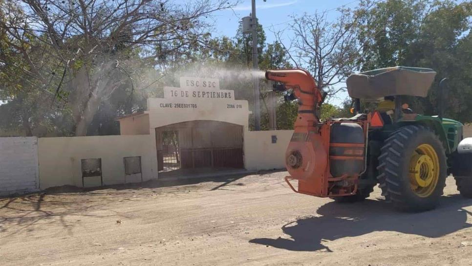 Extienden sanitización en comunidades de Elota contra el Covid-19 Extienden sanitización en comunidades de Elota contra el Covid-19