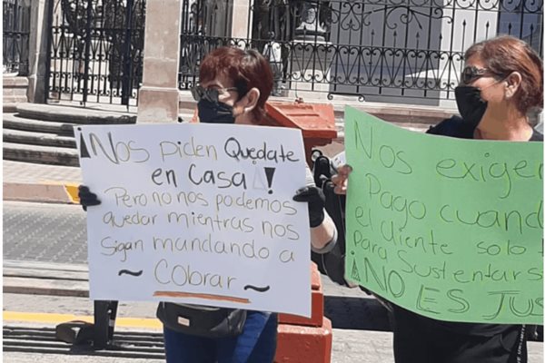 Se manifiestan distribuidoras de vales en Mazatlán