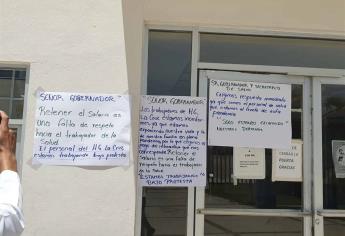 Trabajan bajo protesta precarios en hospitales del sur de Sinaloa