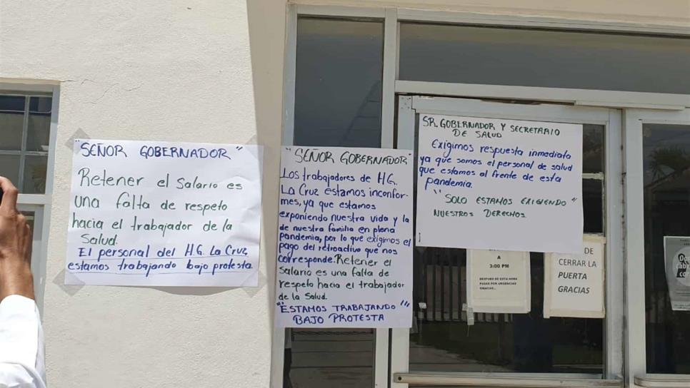 Trabajan bajo protesta precarios en hospitales del sur de Sinaloa