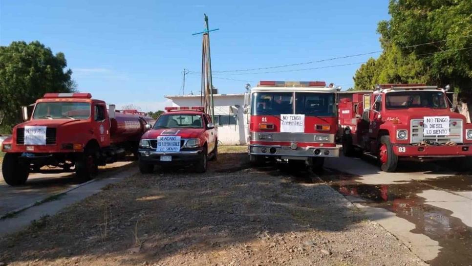 Bomberos de El Fuerte suspenden servicios por falta de pagos y combustible