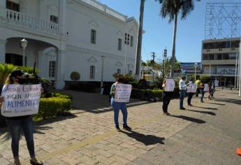 Se manifiestan Antorchistas en el Ayuntamiento de Culiacán