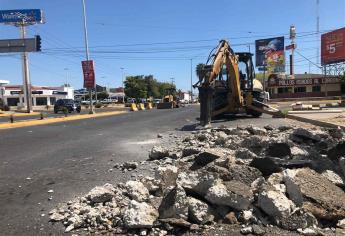 Rehabilitan crucero al norponiente de Los Mochis