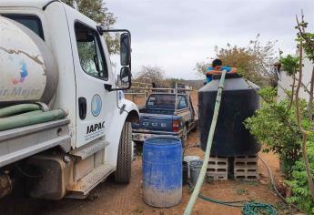 Atienden 28 comunidades con problemas de estiaje, en Culiacán