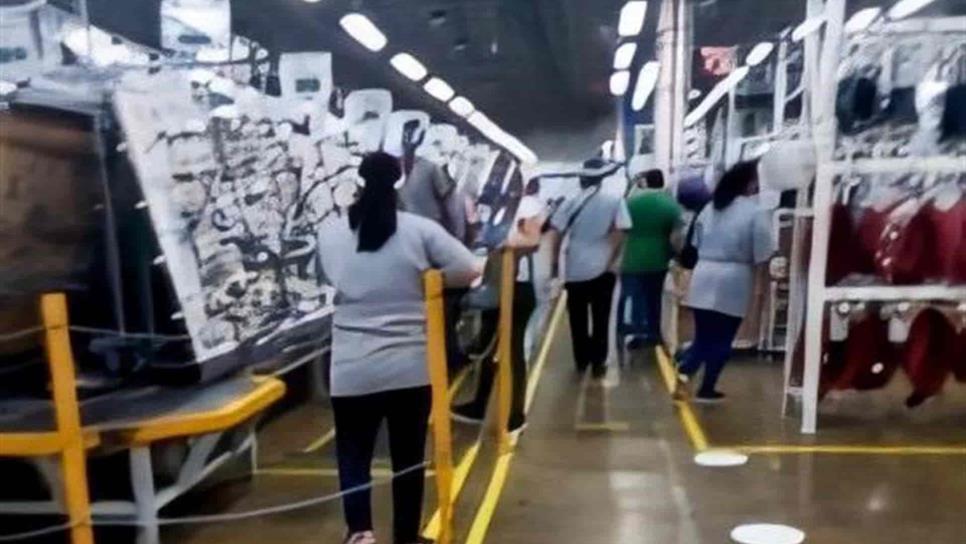 Trabajadores de maquiladora piden reforzar medidas contra Covid-19