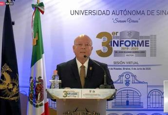 Presenta Rector de la UAS su tercer informe de labores