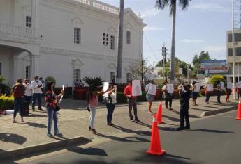 Antorchistas se manifiestan de nuevo en el Ayuntamiento de Culiacán