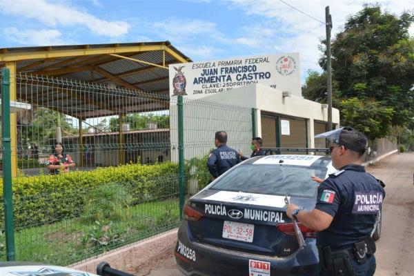Refuerzan vigilancia en escuelas de Ahome para evitar robos y vandalismo
