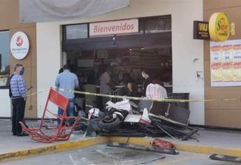 Ladrones arrancan cajero de tienda de abarrotes al norte de Culiacán