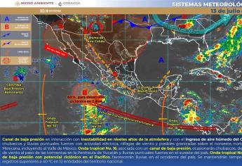 Pronostican calor y lluvias fuertes para hoy en Sinaloa