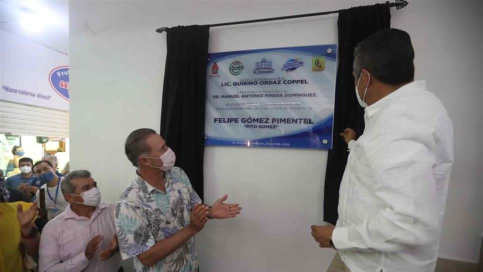 Entrega gobernador mercado municipal de El Rosario