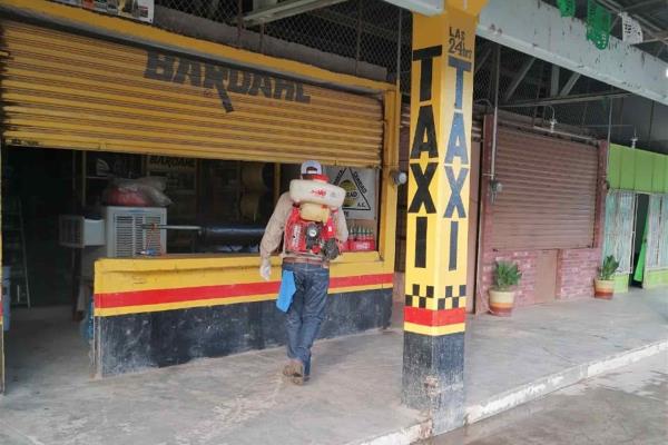 Programa de desinfección continúa en sindicaturas de El Fuerte