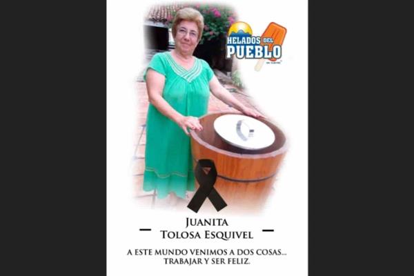Fallece Juanita Tolosa, fundadora de Helados del Pueblo