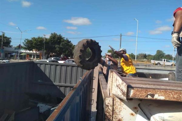 Recolectan más de 20 t de cacharros en 9 colonias de Los Mochis