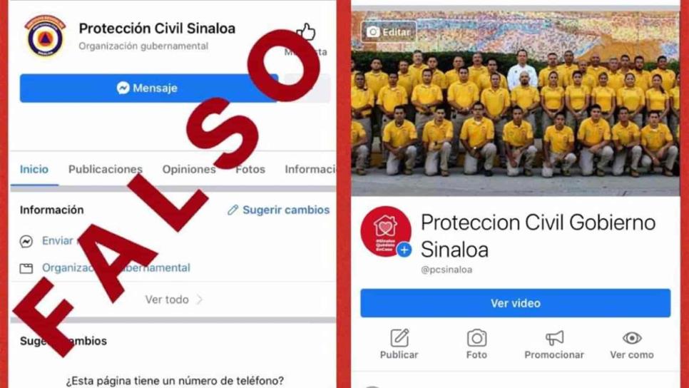 Se hacen pasar por Protección Civil y desinforman a la ciudadanía en redes sociales