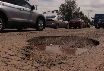 Insuficiente presupuesto contra baches; Ayuntamiento prioriza calles de Los Mochis