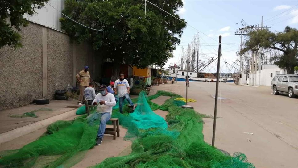 Desean tejedores de redes camaroneras suerte a pescadores en subsidio al diésel marino