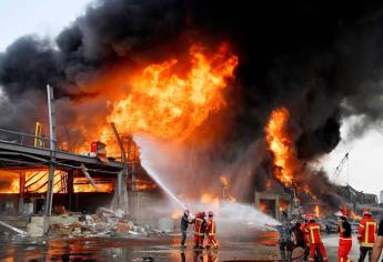 Nuevo incendio en el puerto de Beirut un mes después de la explosión