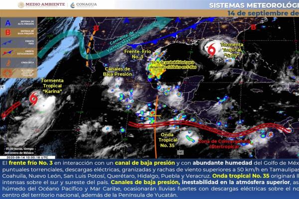 Prevén lluvias fuertes para el sur de Sinaloa