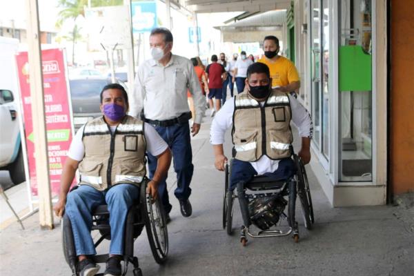 Permanecen recorridos en Mazatlán con la Campaña Banquetas Libres