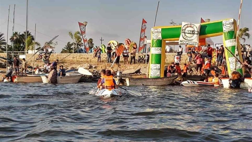 Celebran carrera de Kayak en Angostura Celebran carrera de Kayak en Angostura