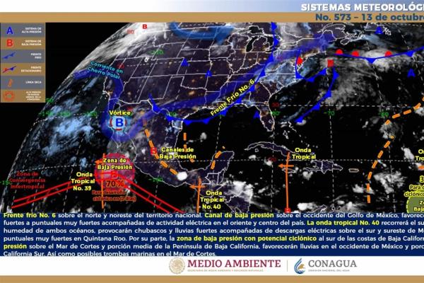 Prevé SMN chubascos para Sinaloa