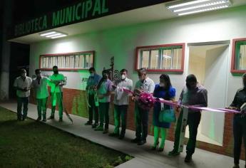 Inaugura alcalde de Ahome nuevas instalaciones de biblioteca pública de El Guayabo