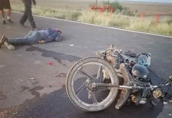 Grave motociclista al atropellar a un hombre y derrapar en Jahuara II