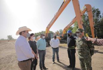 La Semar recibe maquinaria para iniciar el desazolve del río Sinaloa