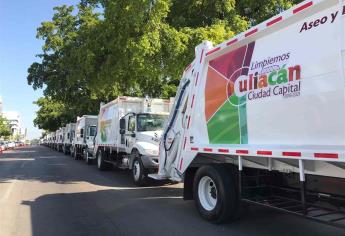 Inician operaciones los 40 nuevos camiones de basura en Culiacán