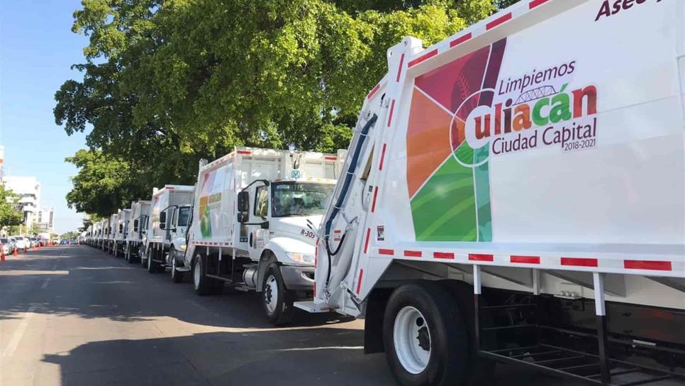 Inician operaciones los 40 nuevos camiones de basura en Culiacán