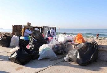 Limpian Jumapam y OAP franja de playa en Cerritos