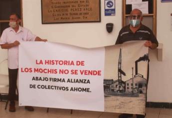 Protesta colectivo para exigir conservación de predio del Ingenio Los Mochis