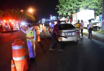 Caen 24 conductores en alcoholímetro de Mazatlán