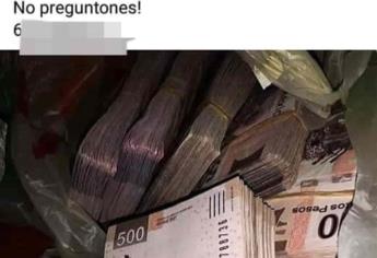 Venden billetes falsos en grupos de redes sociales de Culiacán y Navolato