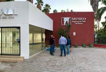 Autoridades supervisan Museo Regional del Valle del Fuerte