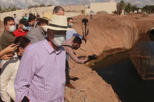 Anuncia gobernador la construcción de parque lineal sobre el dren San Joachín, en Guasave