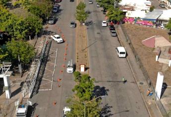 Retiran puente antipeatonal ubicado en bulevar Elbert, en Culiacán