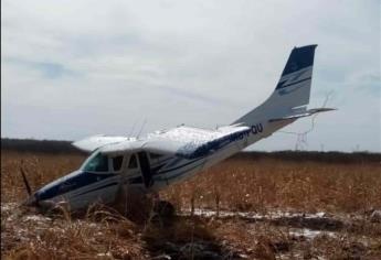 Se desploma avioneta en Guamúchil