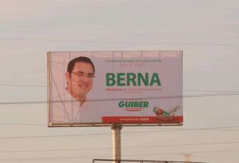 Aparecen espectaculares de “Berna” en el municipio de Ahome